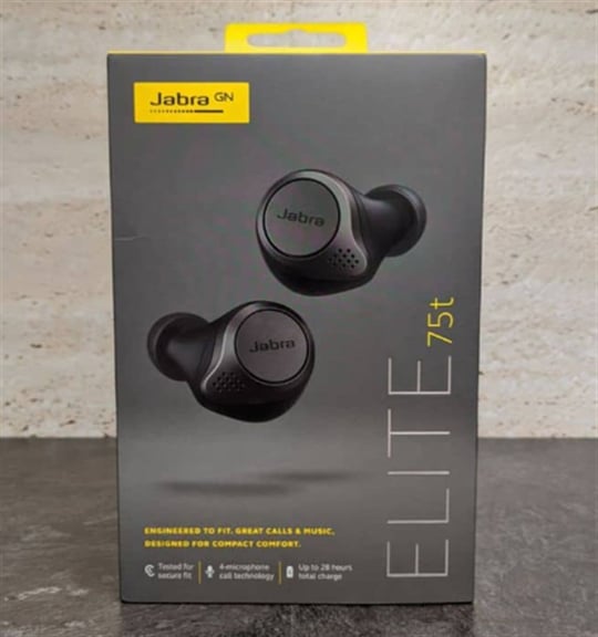 Jabra Uyumlu Elite 75T Kulak İçi Bluetooth Kulaklık Gold Renk Şık ve Spor