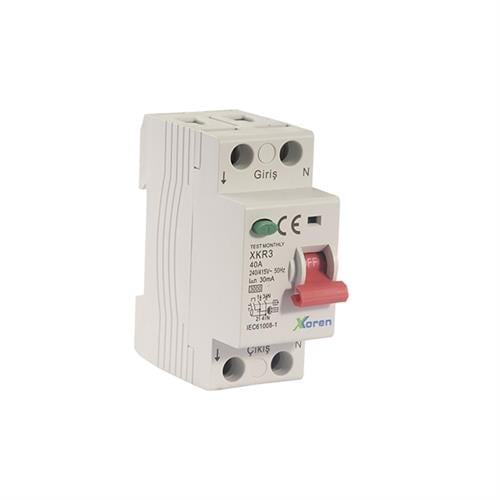 KAÇAK AKIM KORUMA ANAHTAR (XKR3 2P 40A 30MA 3KA)