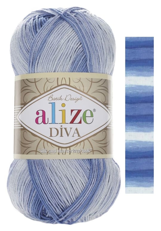 Alize Diva Batik 1767 Light Blue - Muziker