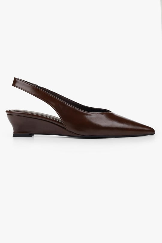 Kadın Etra Kahve Cilt Dolgu Topuklu Stiletto