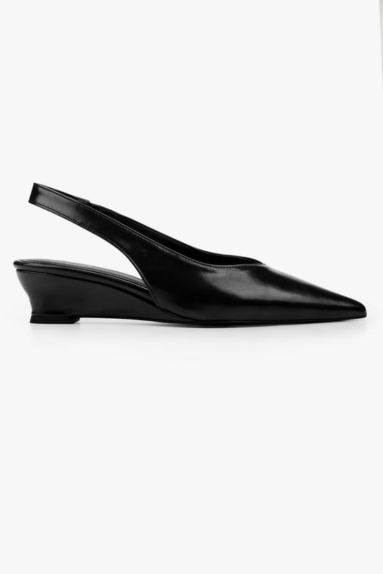 Kadın Etra Siyah Cilt Dolgu Topuklu Stiletto