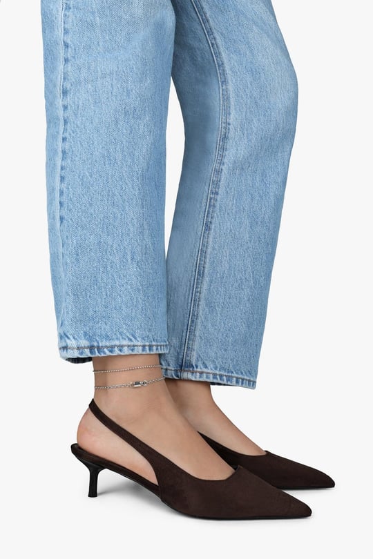 Kadın Kate Acı Kahve Süet Stiletto