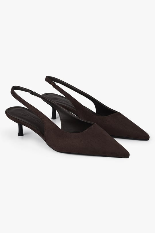 Kadın Kate Acı Kahve Süet Stiletto