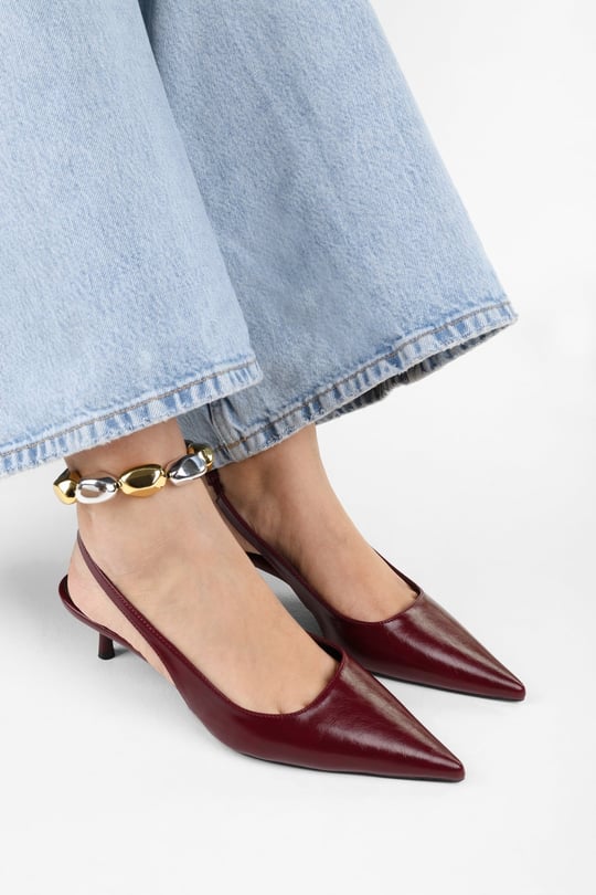 Kadın Kate Bordo Cilt Stiletto