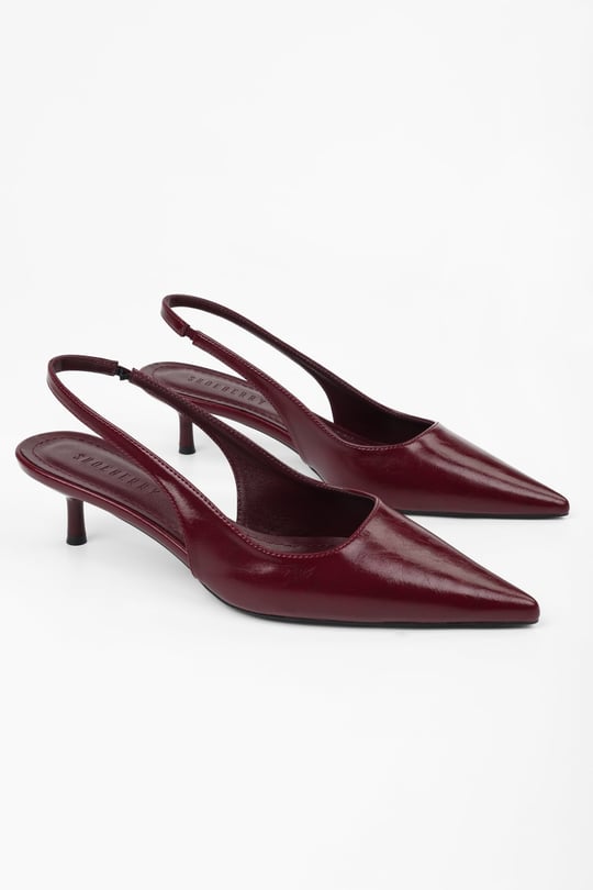 Kadın Kate Bordo Cilt Stiletto