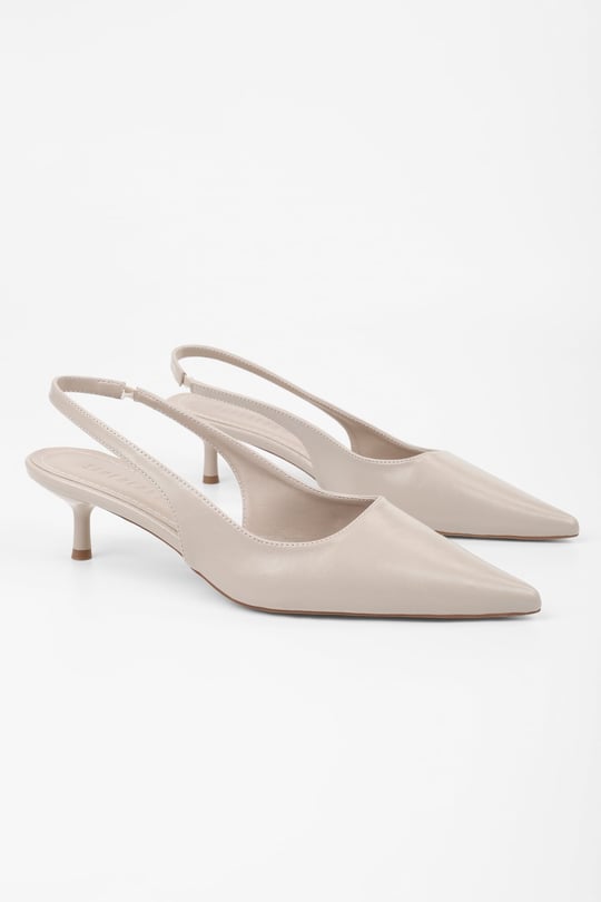 Kadın Kate Ekru Cilt Stiletto
