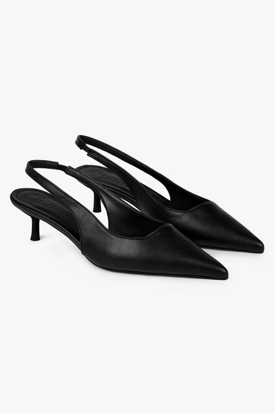 Kadın Kate Siyah Mat Cilt Stiletto