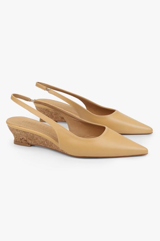 Kadın Pluto Camel Cilt Dolgu Topuklu Stiletto
