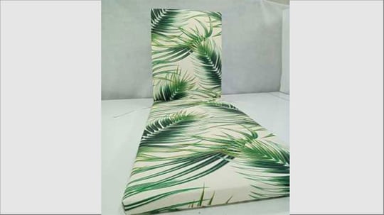 Şezlong Minderi Palmiye Yaprağı Yeşil Hazan Kumaş 180x55 cm