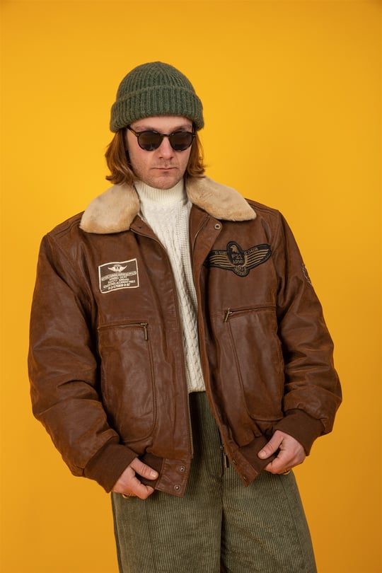 American Vintage Pilot Leather Jacket
