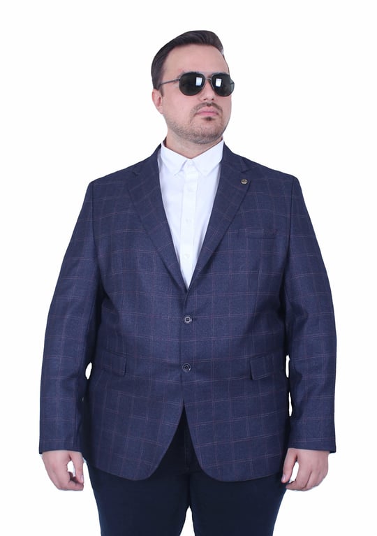 Mocgrande Erkek Büyük Beden 4 Drop Blazer Zaha Ceket 500603