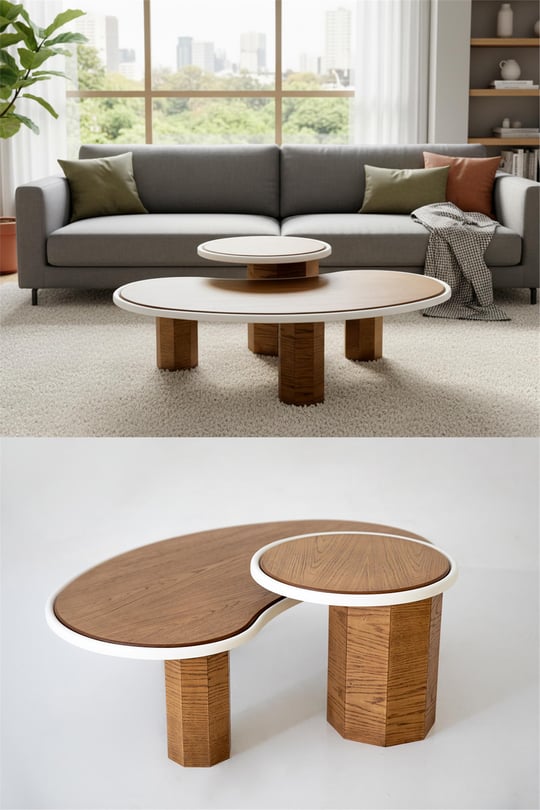 Eymense Trio İkili Orta Sehpa Seti