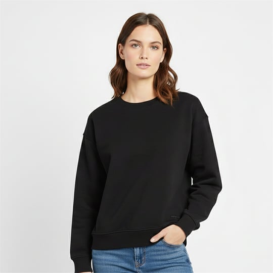 Lumberjack A10202730108010 5W Wb 16Ammy-C 5Pr Sıyah Kadın Sweatshırt