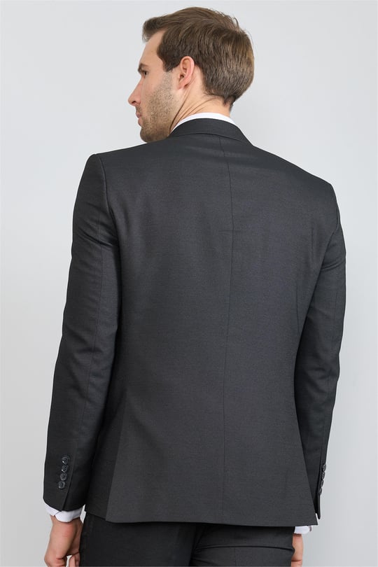 Mentality 9109 Erkek Slim Fit Takım Elbise Siyah