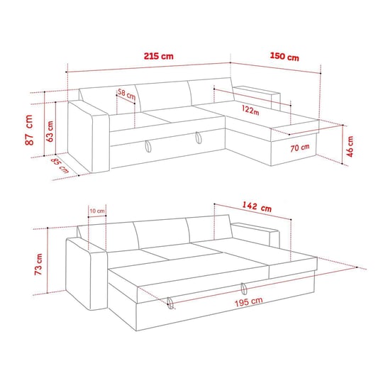 Pafu Kado Yataklı Köşe Koltuk Takımı Bohem Hardal