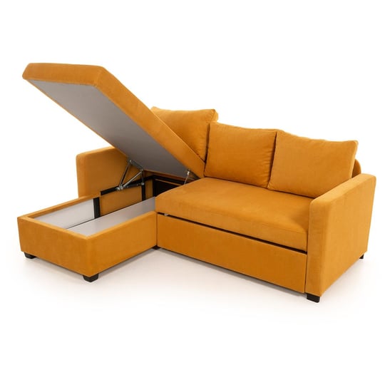 Pafu Kado Yataklı Köşe Koltuk Takımı Bohem Hardal