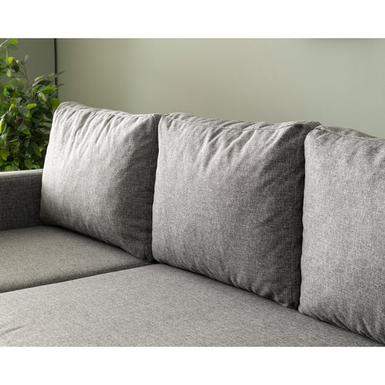 Pafu Kado Yataklı Köşe Koltuk Takımı Keten Açık Gri