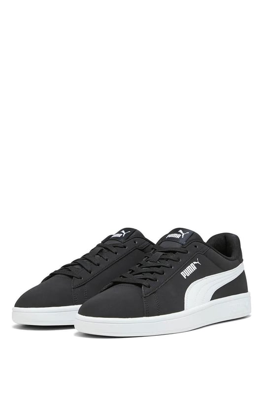 Puma 392336 01 Puma Smash 3.0 Buck Puma Black-Puma Whıt E Yetişkin Erkek Tennıs Sneaker