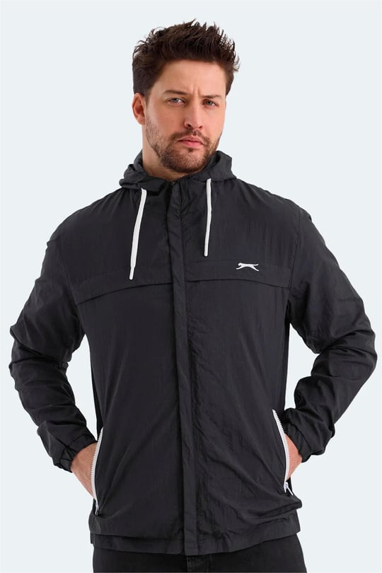 Slazenger Hanga Sıyah Erkek Yagmurluk