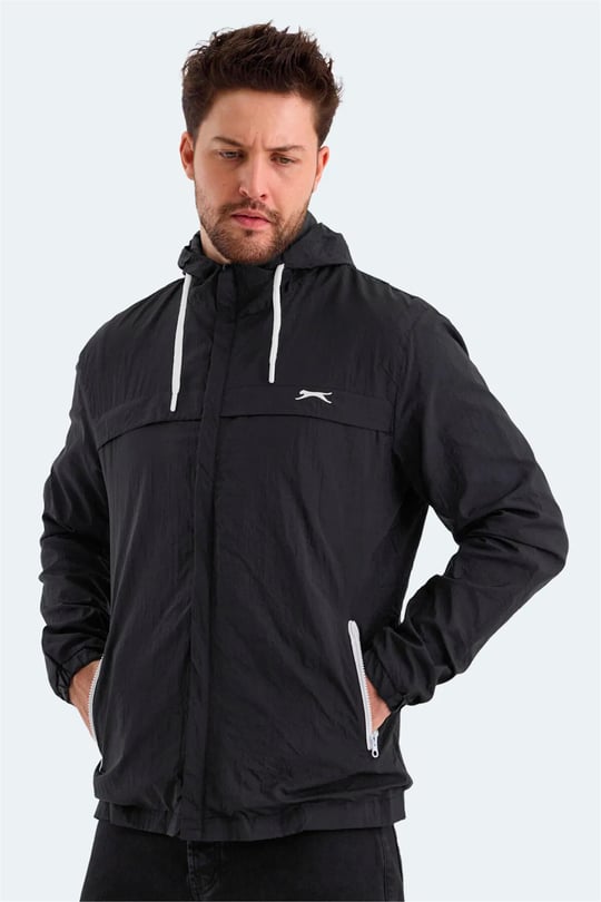 Slazenger Hanga Sıyah Erkek Yagmurluk
