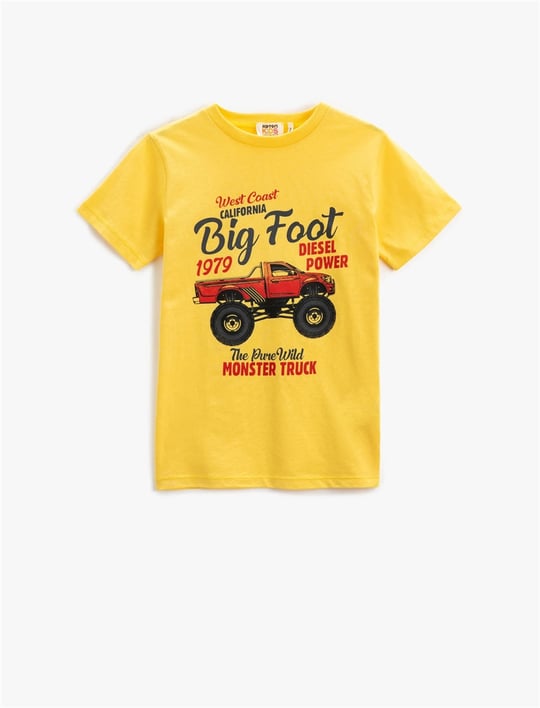 Koton 3Skb10214Tk 152 Sar Erkek Cocuk Pamuk Jersey T Shirt