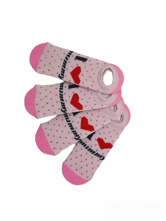 Black Arden Socks - 9-10 Yaş Kız Çocuk Babet Çorap Bt-0613 4 Çift