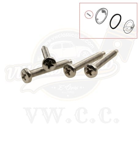 VW Headlight Chrome Ring - 4 & 8 O'Clock Screw Holes - Foto 8