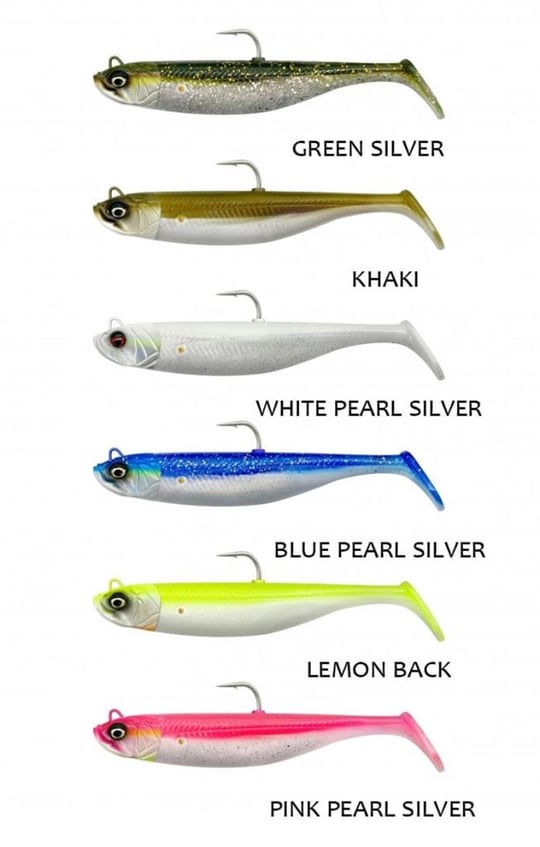 SG 3D Needlefish Pulsetail 2+1 14cm 12g Pearl White Silver