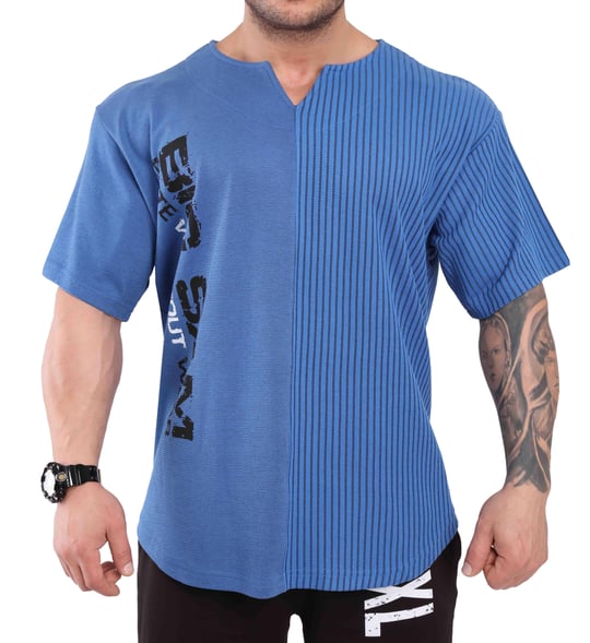 BIG SM Extreme Sportswear Ragtop Sweater T-Shirt – Bodybuilding & Fitness Tee, Comfort Cut 3253