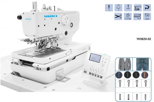 YUKİ YK-9820-01İlik Makinesi Gözlü Elektronik Kumaş