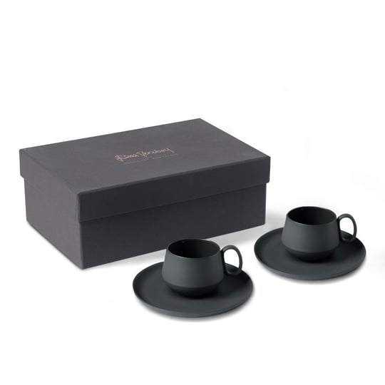 Tube Espresso Cup Wıth Saucer Set Of 2 Rock-nıle - Esma Dereboy