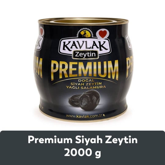 Kavlak Gold Gemlik Siyah Zeytin 2 kg (brüt)