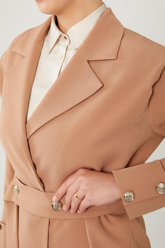 River island camel blazer clearance