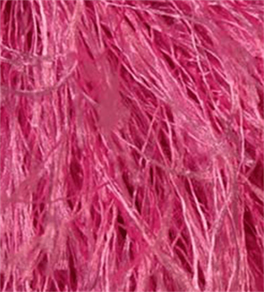 Needle Crafters Feather eyelash yarn, Light Pink, lot of 2 (62 yds ea)