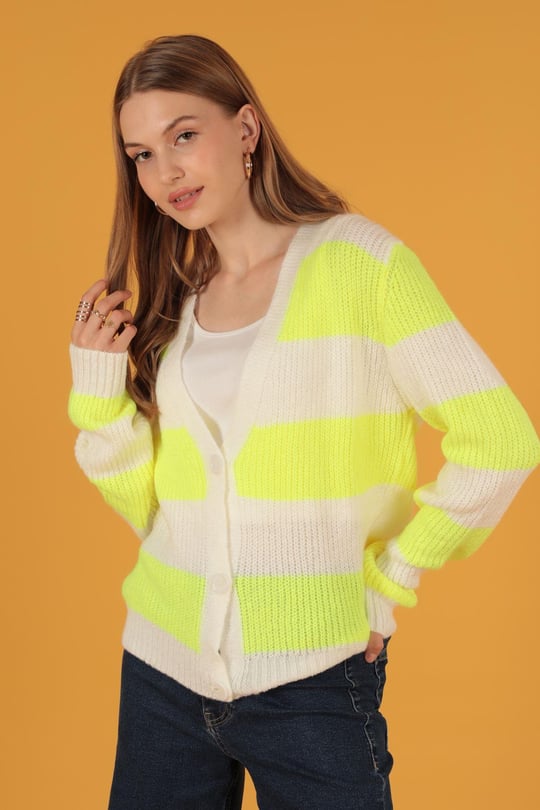 Neon yellow clearance cardigan