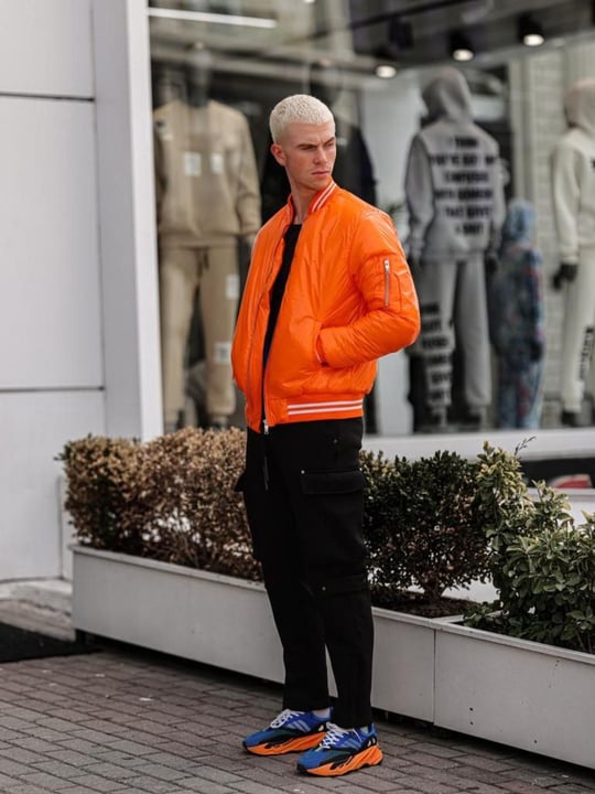 Bombers orange homme best sale