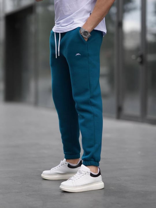 Men sweatpants wholesale Azure Blue color From Turkey