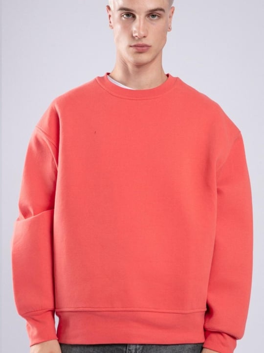 Salmon colored sweatshirt hot sale