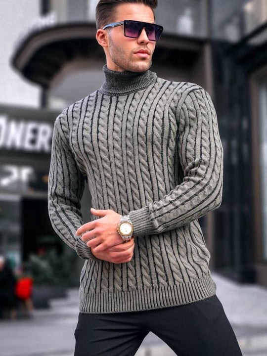 Men turtleneck sweater wholesale Bordeaux color Wholesale Jumper Cardigan