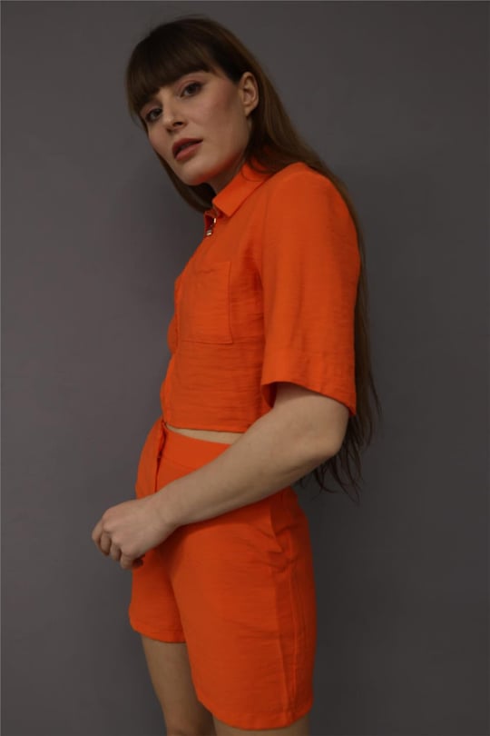 Wholesale Women's Alexandra Top Red Duck - Orange