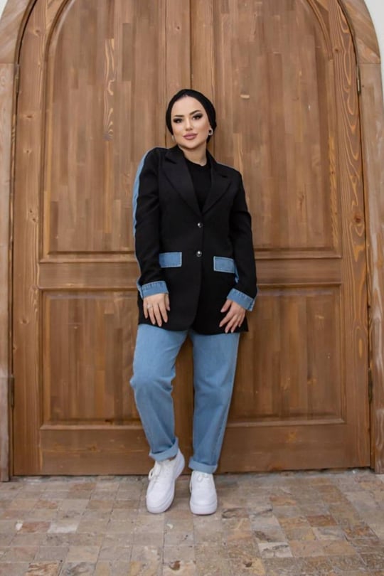 Color blazer with jeans best sale