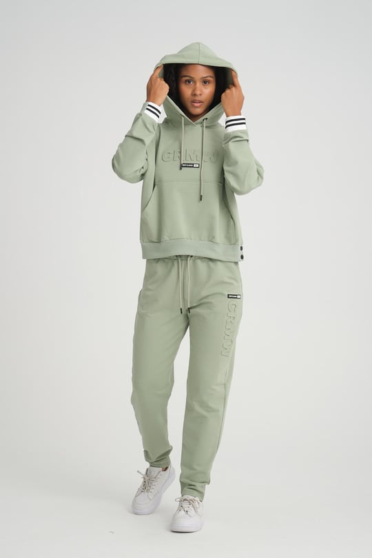 Women hooded tracksuit wholesale Pale Mint color Wholesale Tracksuit Set