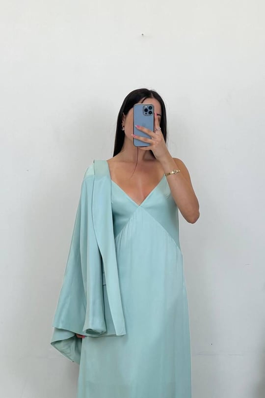 Pastel color maxi dress best sale