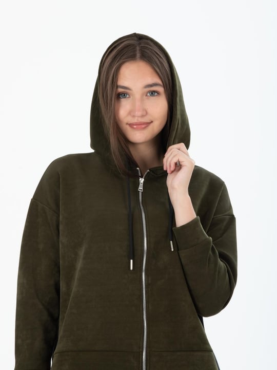 Khaki hotsell color hoodie