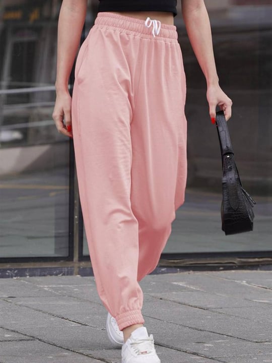 Women Sweatpants Wholesale French Pink Color Wholesale Sweatpants