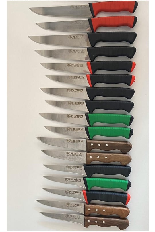 EÇ Premium Bursa Bıçağı 4116 Paslanmaz Çelik Yeşil-Siyah 14cm. Kurban-Mutfak  Tarzı