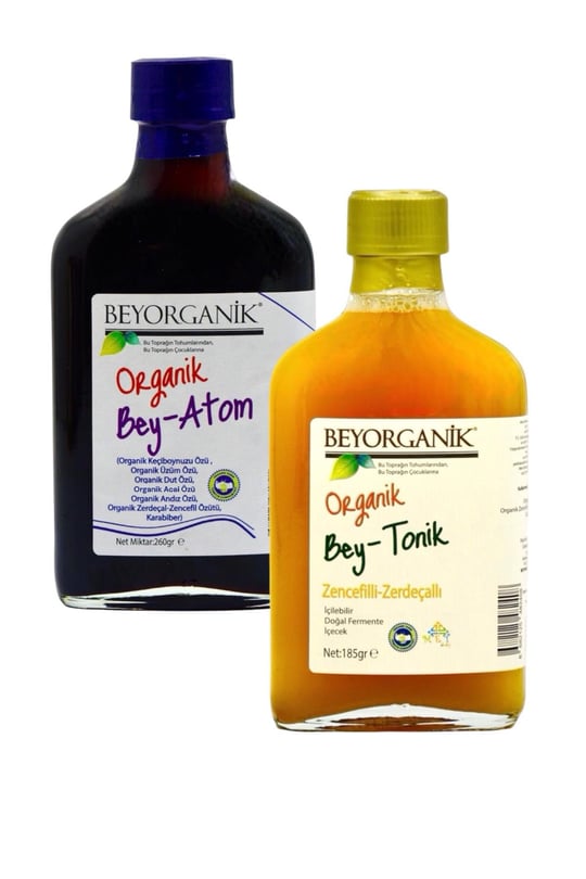Organik BEY TONİK 3 adet (Zerdeçallı-Zencefilli) | Beyorganik