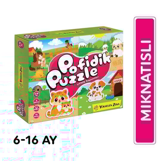 12-36 Ay İlk Magnet Puzzle - Taşıtlar | Yükselen Zeka | Mutluluk