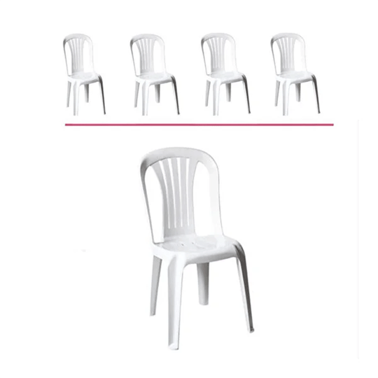 Estelia Bergama (selen) Sandalye Beyaz 4 Adet