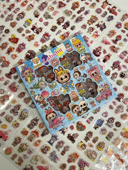 Kawaii Labubu Karakter Serisi Mavi Kutu 4 Bölüm 96 Yaprak 576 Adet